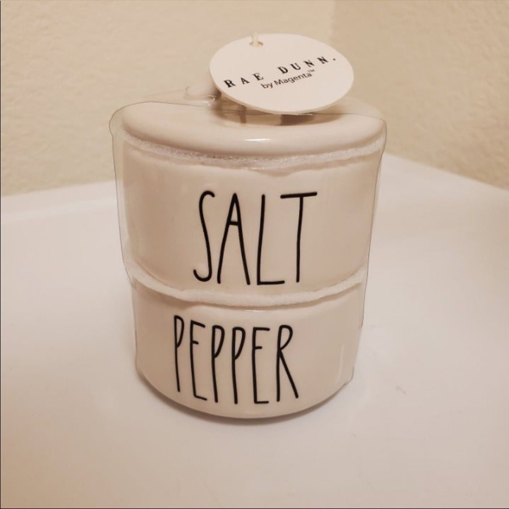 Rae Dunn Small SALT & PEPPER Cellar NWT